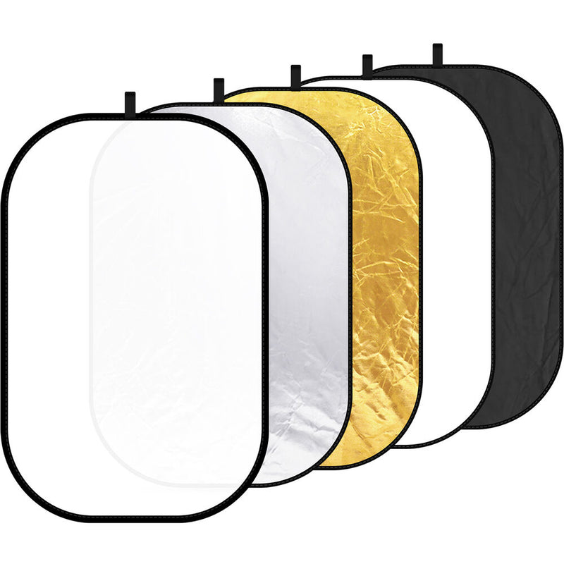 Neewer 5-in-1 Portable Lighting Reflector/Diffuser Kit (4 x 6')