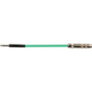 Sescom Bantam TT Male to 1/4" TS Female Patch Adapter Cable (6", Green)