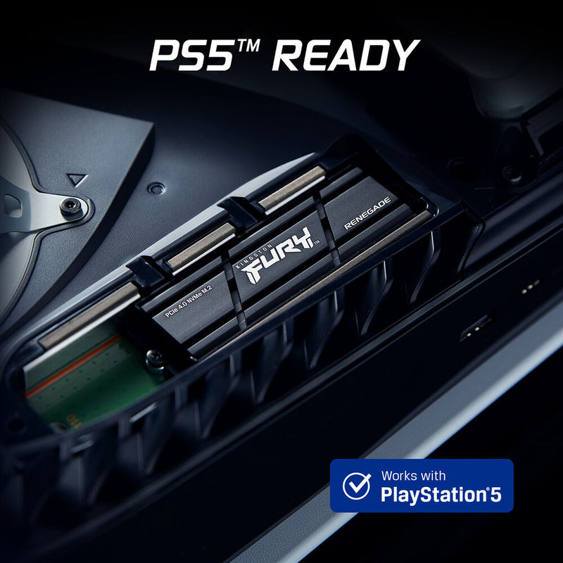 Kingston 1TB FURY Renegade PCIe 4.0 NVMe M.2 Internal SSD with Heatsink