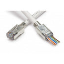 Platinum Tools Shielded EZ-RJ45 Cat 5e & Cat 6 Connector with External Ground (100-Piece Bag)