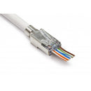 Platinum Tools Shielded EZ-RJ45 Cat 5e & Cat 6 Connector with External Ground (100-Piece Bag)