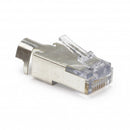 Platinum Tools Shielded EZ-RJ45 Cat 5e & Cat 6 Connector with External Ground (100-Piece Bag)