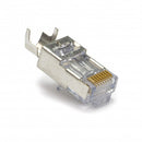 Platinum Tools Shielded EZ-RJ45 Cat 5e & Cat 6 Connector with External Ground (100-Piece Bag)
