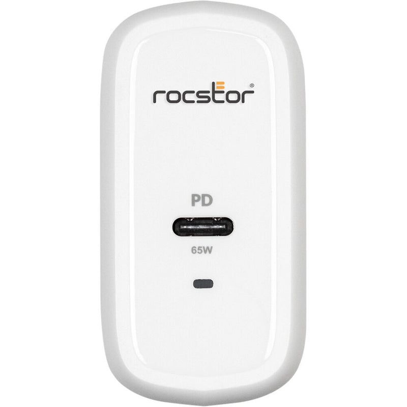 Rocstor 65W Smart USB-C Power Adapter (White)