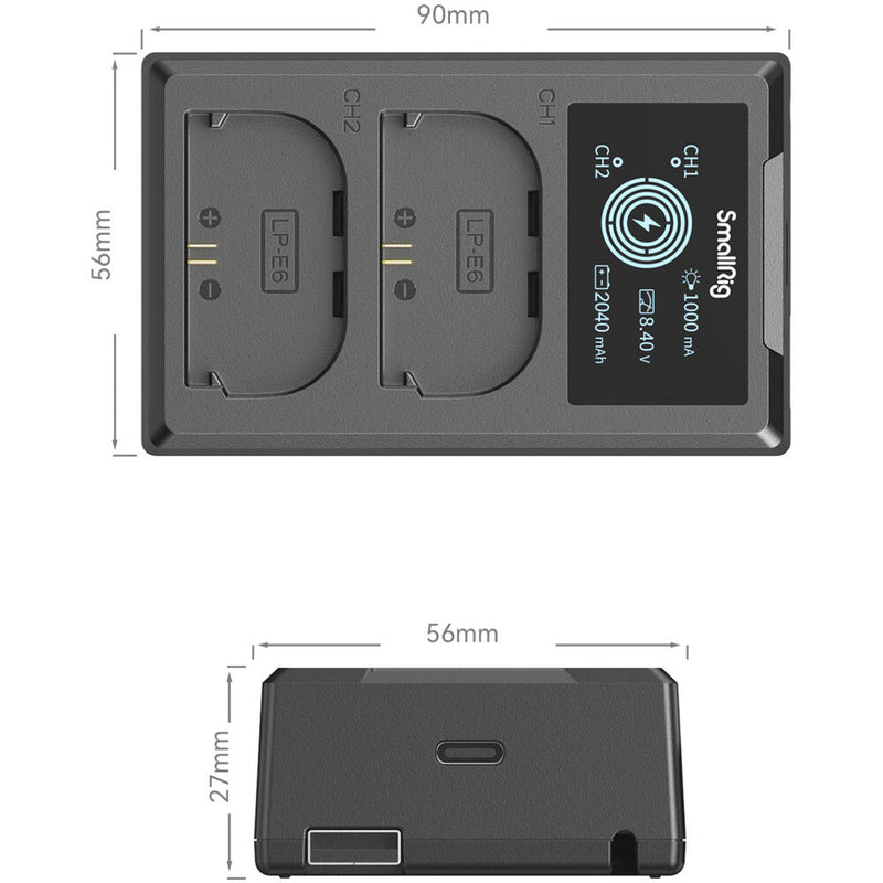 SmallRig LP-E6NH Camera Battery Charger