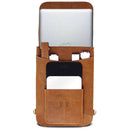 MacCase Premium Leather Flight Jacket Laptop Case with Backpack Straps (Vintage)