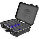 Foama N910 Case for 4 Sennheiser G4 Lav Lenses (Black with Blue Insert)
