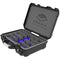 Foama N910 Case for 4 Sennheiser G4 Lav Lenses (Black with Blue Insert)