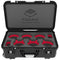 Foama Wheeled Carry-On Hard Case for Set of Six Canon Sumire Primes (Red Foam Insert)