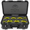 Foama Wheeled Carry-On Hard Case for Set of Six Canon Sumire Primes (Yellow Foam Insert)