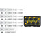 Foama Wheeled Carry-On Hard Case for Set of Six Canon Sumire Primes (Yellow Foam Insert)