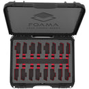 Foama N925 Case for 8 Sennheiser G4 Lav Lenses (Black with Red Insert)