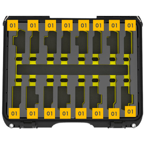 Foama N925 Case for 8 Sennheiser G4 Lav Lenses (Black with Yellow Insert)
