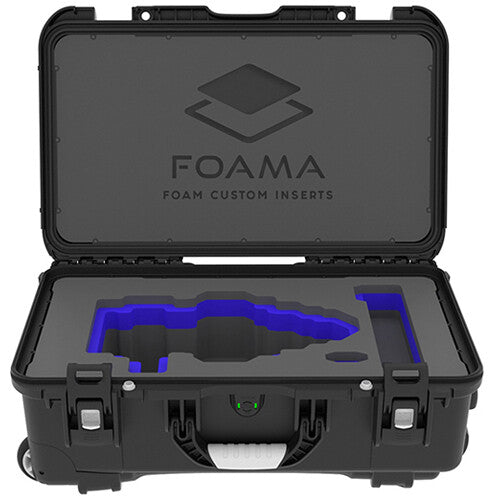 Foama Wheeled Carry-On Hard Case for Fujinon Premista 28-100mm T2.9 (Blue Foam Insert)