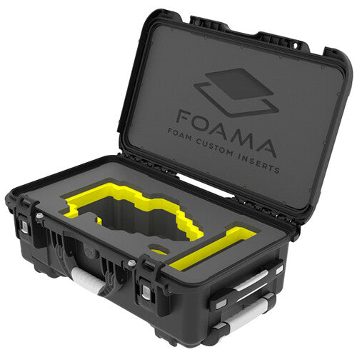 Foama Wheeled Carry-On Hard Case for Fujinon Premista 28-100mm T2.9 (Yellow Foam Insert)