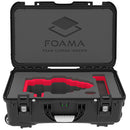 Foama Wheeled Carry-On Hard Case for Fujinon Premista 28-100mm T2.9 (Red Foam Insert)