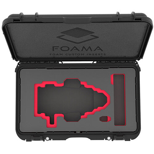 Foama Wheeled Carry-On Hard Case for Fujinon Premista 28-100mm T2.9 (Red Foam Insert)