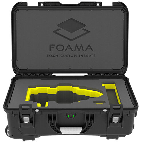 Foama Wheeled Carry-On Hard Case for Fujinon Premista 28-100mm T2.9 (Yellow Foam Insert)