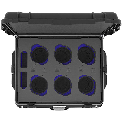 Foama Wheeled Hard Case for Set of Six ARRI Signature Prime Lenses (Blue Foam Insert)