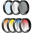 Apexel 7-in-1 Graduated Filter Kit for 37mm Threads