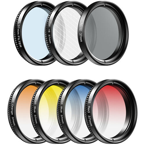 Apexel 7-in-1 Graduated Filter Kit for 37mm Threads