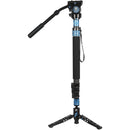 Sirui P-424FS 4-Section Carbon Fiber Monopod&nbsp;with VH-10 Video Head
