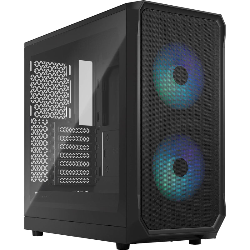 Fractal Design Focus 2 RGB Mid-Tower Case (Black, Tempered Glass Window)