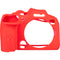 easyCover Silicone Protection Cover for Canon R7 (Red)
