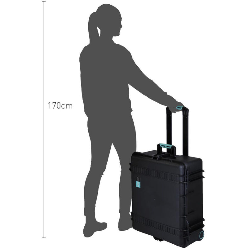 HPRC Wheeled&nbsp;2700 Hard Case (Black with Blue Handle)