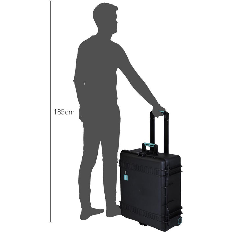 HPRC Wheeled&nbsp;2700 Hard Case (Black with Blue Handle)