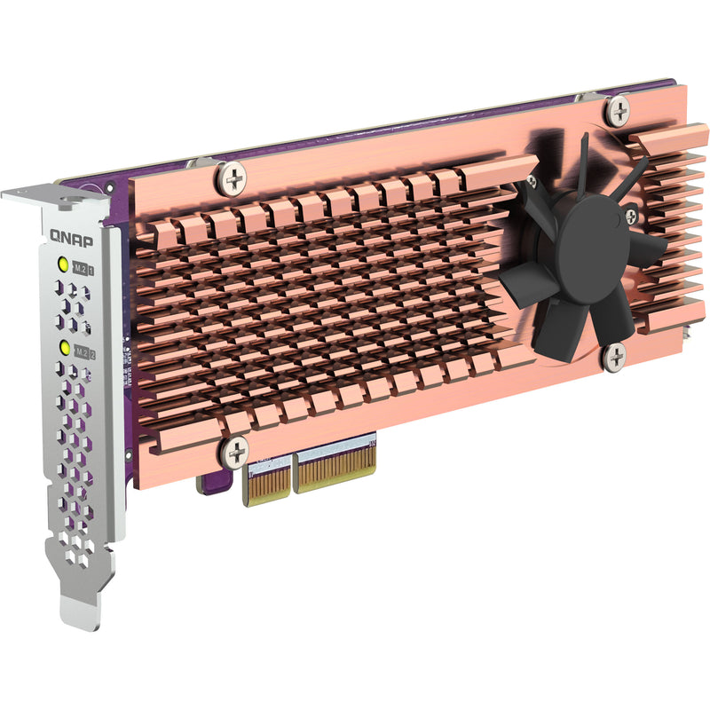 QNAP Dual M.2 22110 / 2280 PCIe Gen3 x4 NVMe SSD Expansion Card