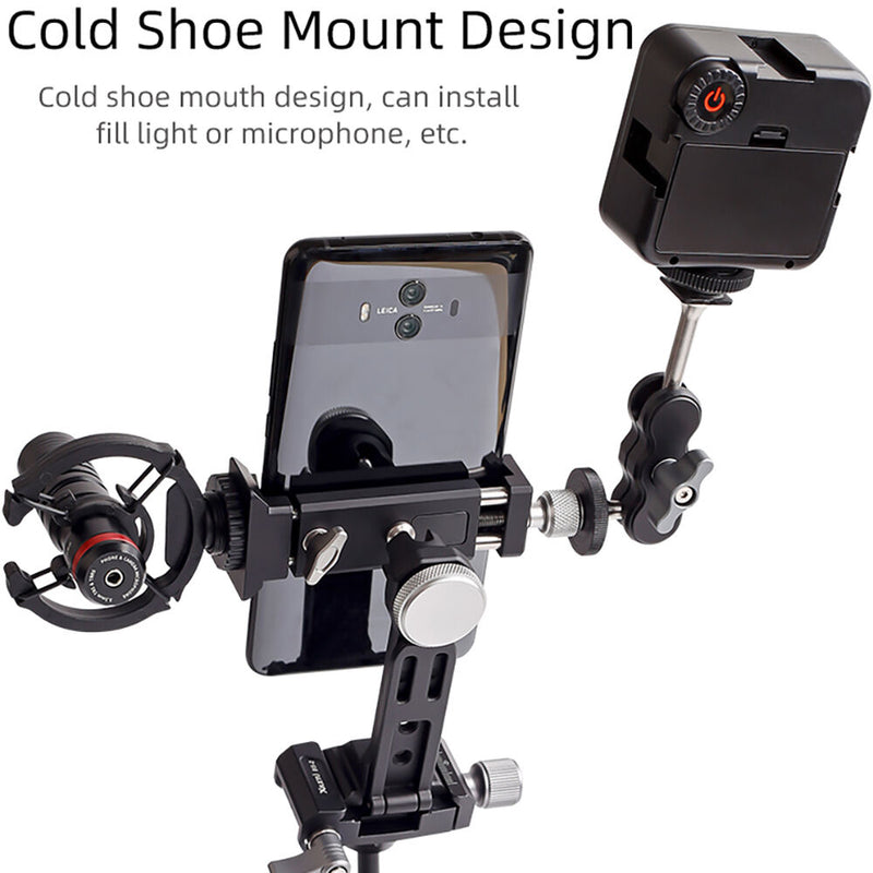 XILETU Smartphone Holder with 360-Degree Rotation & Arca-Type Plate