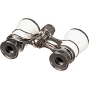 LaScala Optics 3x25 Aida Opera Glasses (White & Silver)