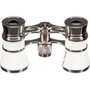 LaScala Optics 3x25 Aida Opera Glasses (White & Silver)