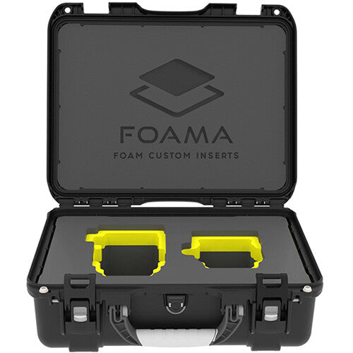 Foama Carry-On Hard Case for Set of Two Sigma Cine Lenses (Yellow Foam Insert)