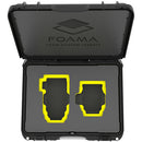 Foama Carry-On Hard Case for Set of Two Sigma Cine Lenses (Yellow Foam Insert)