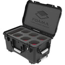 Foama Wheeled Hard Case for Set of Six Sigma Cine Lenses (Red Foam Insert)