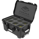 Foama Wheeled Hard Case for Set of Six Sigma Cine Lenses (Yellow Foam Insert)