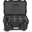 Foama Wheeled Hard Case for Set of Six Sigma Cine Lenses (Blue Foam Insert)