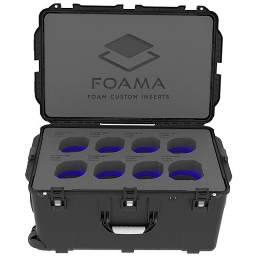 Foama Wheeled Hard Case for Set of Eight ARRI Signature Primes (Blue Foam Insert)