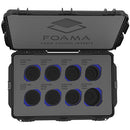 Foama Wheeled Hard Case for Set of Eight ARRI Signature Primes (Blue Foam Insert)