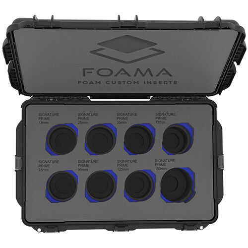 Foama Wheeled Hard Case for Set of Eight ARRI Signature Primes (Blue Foam Insert)