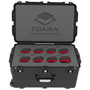 Foama Wheeled Hard Case for Set of Eight ARRI Signature Primes (Red Foam Insert)