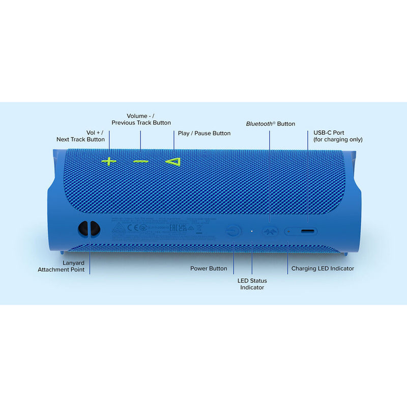 Creative Labs MUVO Go Waterproof Bluetooth Speaker (Cloud Blue)