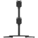 Atdec Freestanding Heavy-Duty Dual Vertical Monitor Mount (Black)