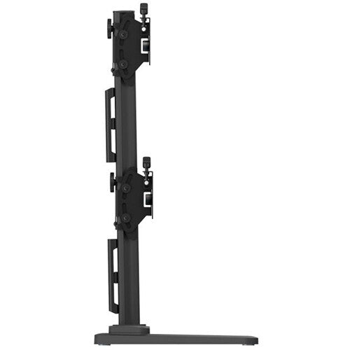 Atdec Freestanding Heavy-Duty Dual Vertical Monitor Mount (Black)