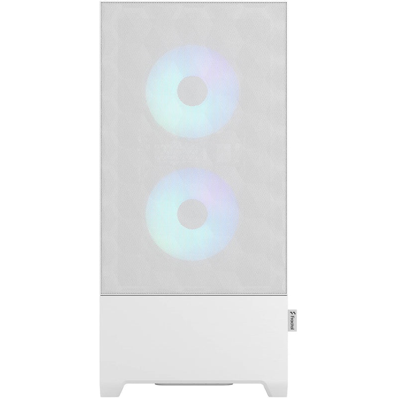 Fractal Design Pop Air RGB Mid-Tower Case (White Tempered Glass, Clear Tint)