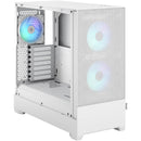 Fractal Design Pop Air RGB Mid-Tower Case (White Tempered Glass, Clear Tint)