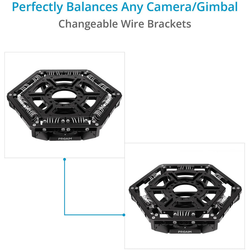 Proaim Glide 4-Dimensional Vibration Isolator for Camera Gimbals