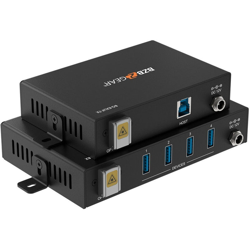 BZBGEAR 4-Port USB3.1/2.0/1.1 Superspeed Fiber Extender